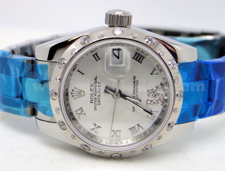 NEW 31mm Rolex Datejust Stainless Steel Silver Diamond Watch